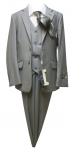 BOYS 5PC. SUIT (LIGHT GRAY) 2121304-5